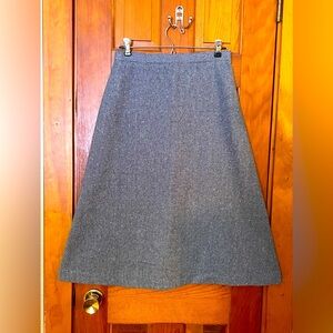 Blue tweed skirt